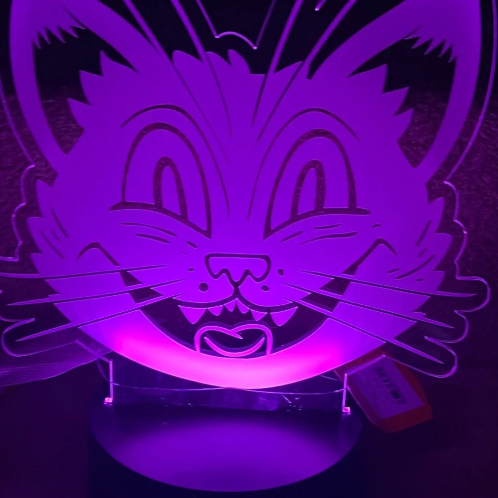 Hyde And Eek Halloween Purple Cat Acrylic LED W/timer Target 2025